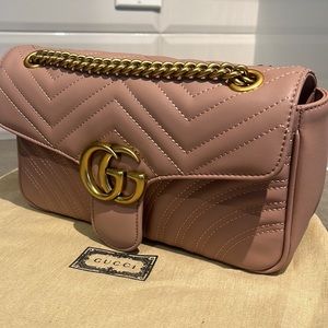 Dusty Pink Medium Gucci Marmont Handbag